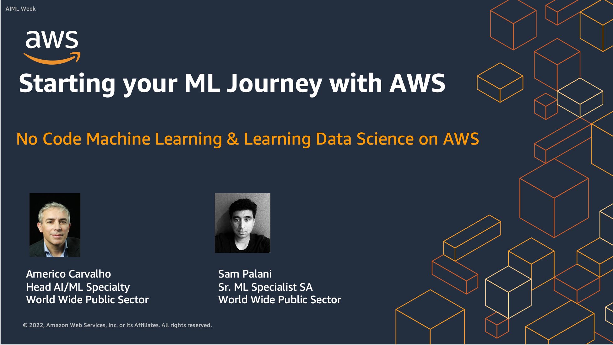 AWS Machine Learning Week 2022
