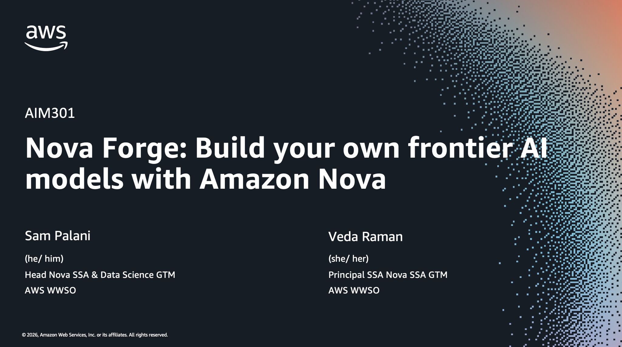Nova Forge AWS Summit