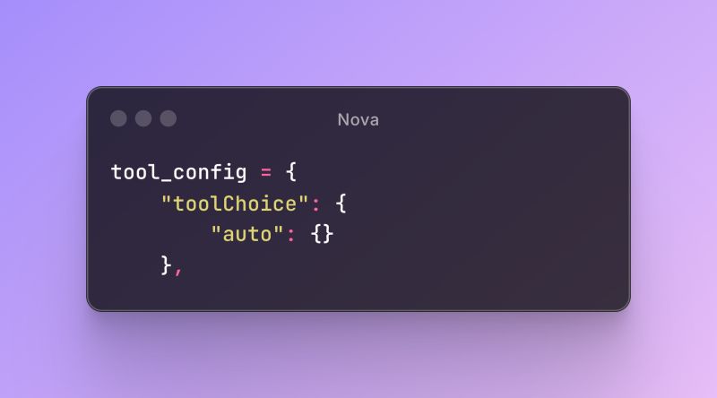 Tool Choice Example