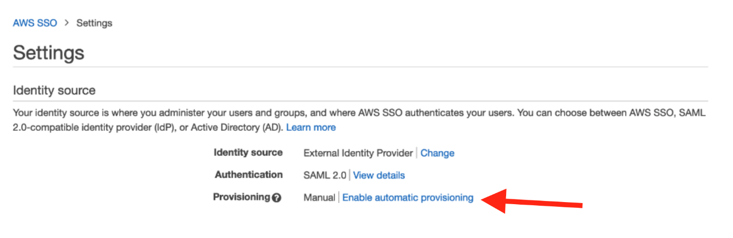 Enable SCIM provisioning