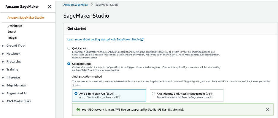 SageMaker Studio setup